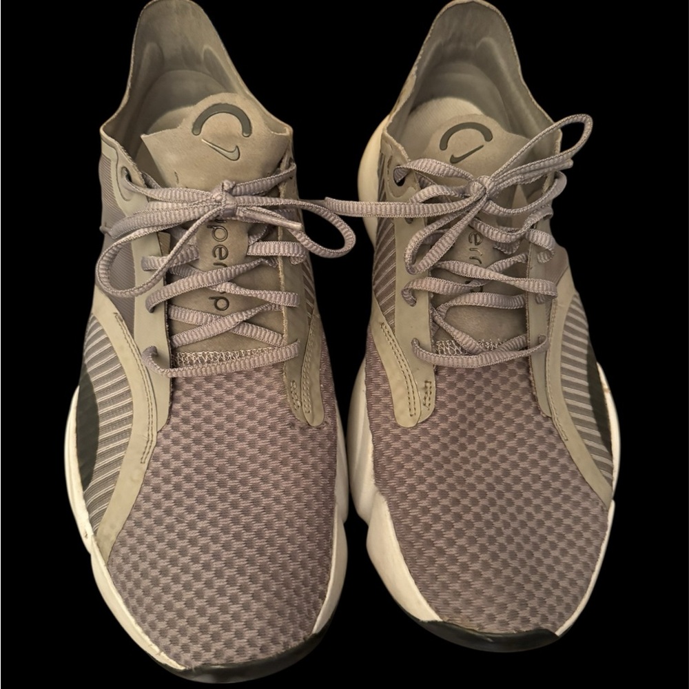 NIKE SUPERREP Gray Athletic Shoes with Knit Mesh Upper